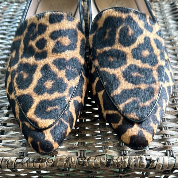 Franco Sarto Brown and Black Leopard Print Loafers women’s size 8.5 - Picture 6 of 7